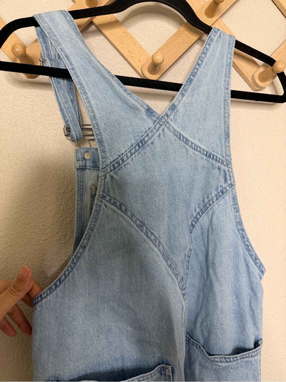 Madewell Denim Oversized Carpenter Overalls Sz XS - Picture 9 of 11